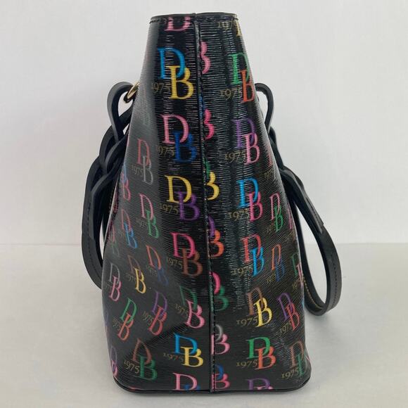Dooney & Bourke Multi Color Monogram DB75 Nelly Tote Shoulder Bag - Picture 5 of 14